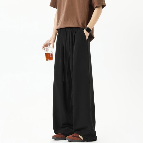 Wide-Leg Drape Sports Pants For Sale