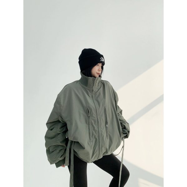 Warm Stand Collar Cotton Jacket Coat Fashion - Image 2