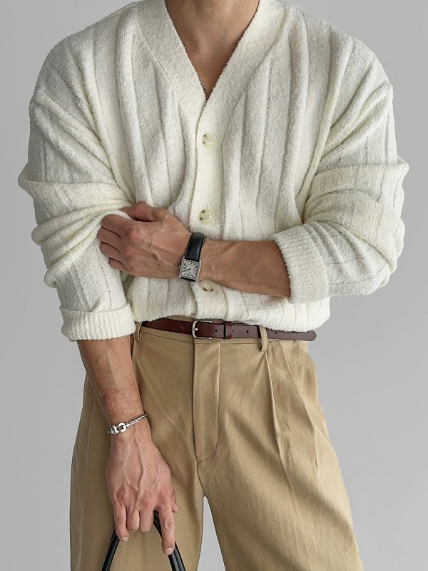 V-neck Knit Cardigan Online - Image 4