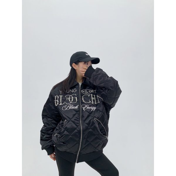 Beaded Quilted Short Cotton Jacket For Discount - Image 2