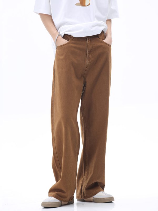 Mid-Waist Loose Wide-Leg Jeans For Sale - Image 4