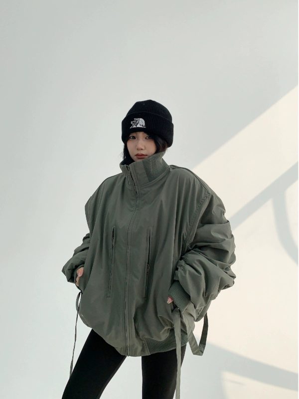 Warm Stand Collar Cotton Jacket Coat Fashion - Image 4