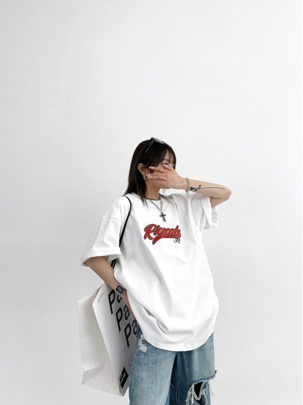 Casual Cotton Loose Fit T-shirt Online - Image 4