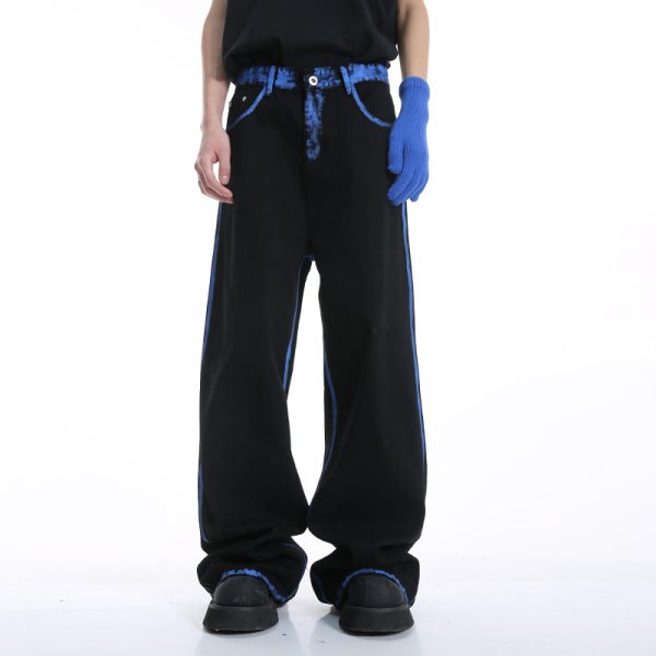 Graffiti Loose Straight Wide-Leg Pants For Cheap