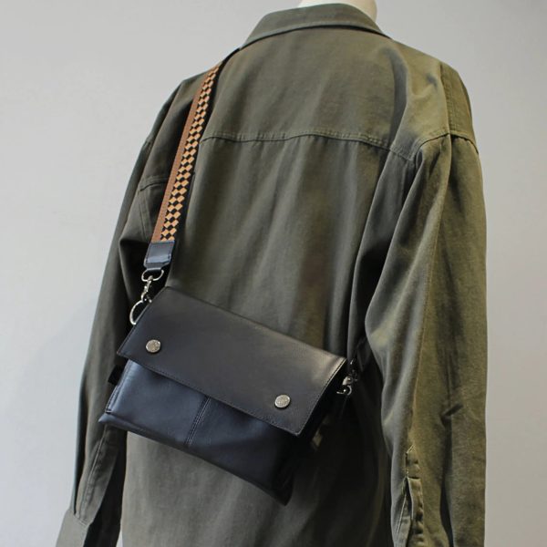Soft Leather Crossbody Messenger Bag Cheap - Image 5