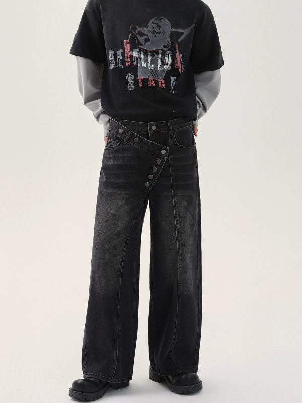 Distressed Wide-Leg Pants For Cheap