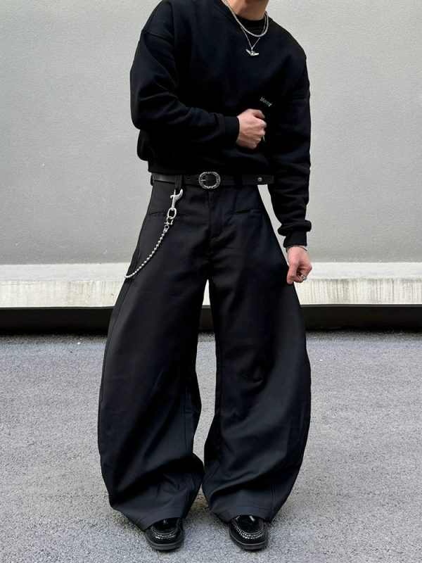 Loose Fit Casual Drape Pants For Discount - Image 4
