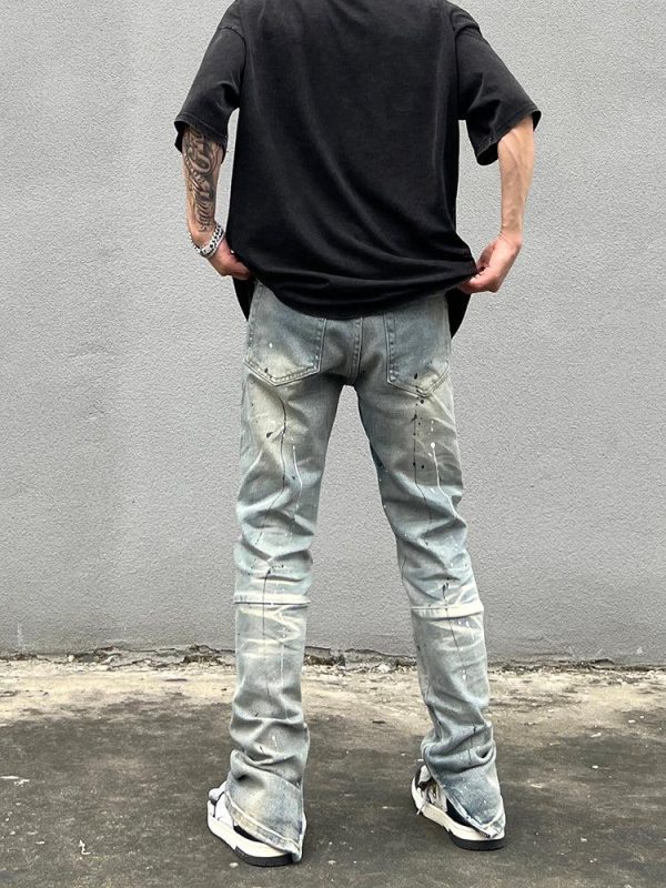 Ripped Graffiti Jeans Online Hot Sale - Image 3