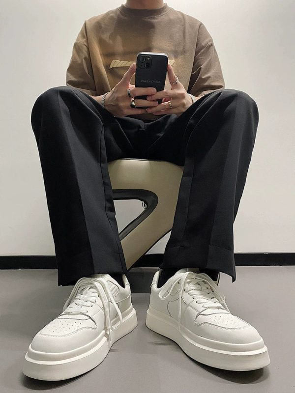 White Height-Enhancing Thick-Soled Sneakers Discount - Image 2