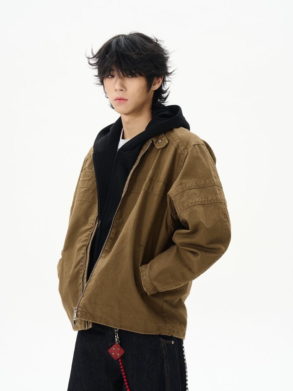 Workwear Jacket with Hood Fashion - Image 3