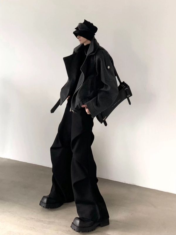 Deconstructed Wool Short Jacket Online now - Image 4