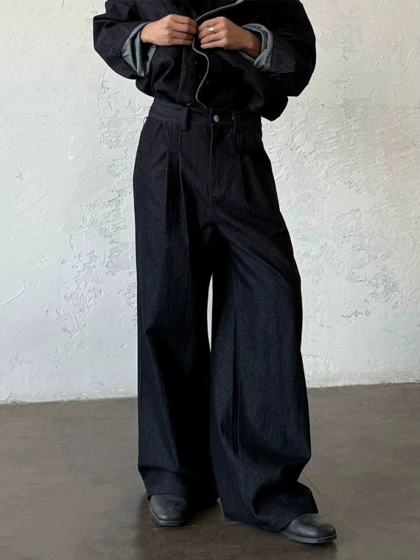 Pleated Straight-Leg Cleanfit Jeans Sale - Image 5