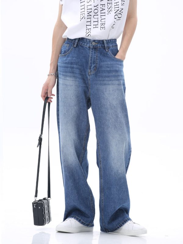 Wide-Leg Mid-Rise Jeans Discount - Image 3
