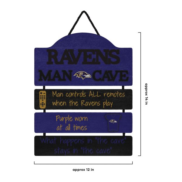 Baltimore Ravens NFL Mancave Sign on Sale - Image 3