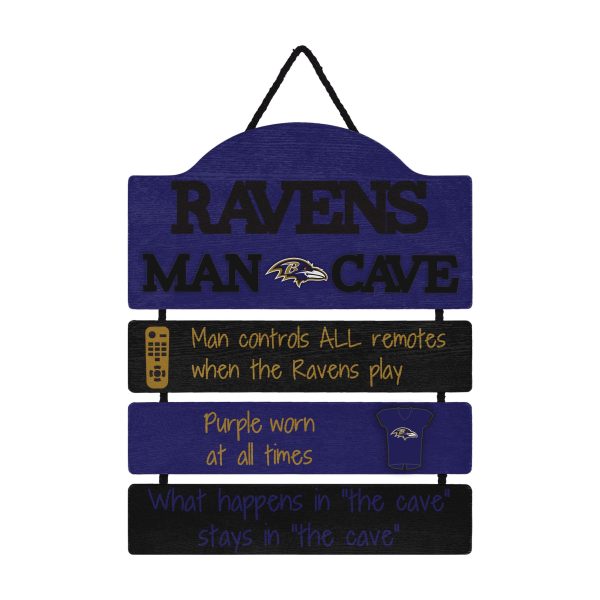 Baltimore Ravens NFL Mancave Sign on Sale