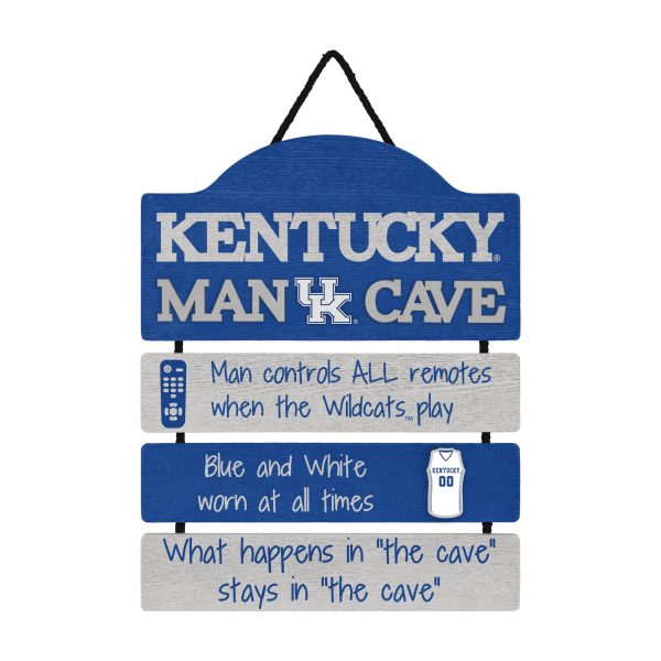 Kentucky Wildcats NCAA Mancave Sign For Discount