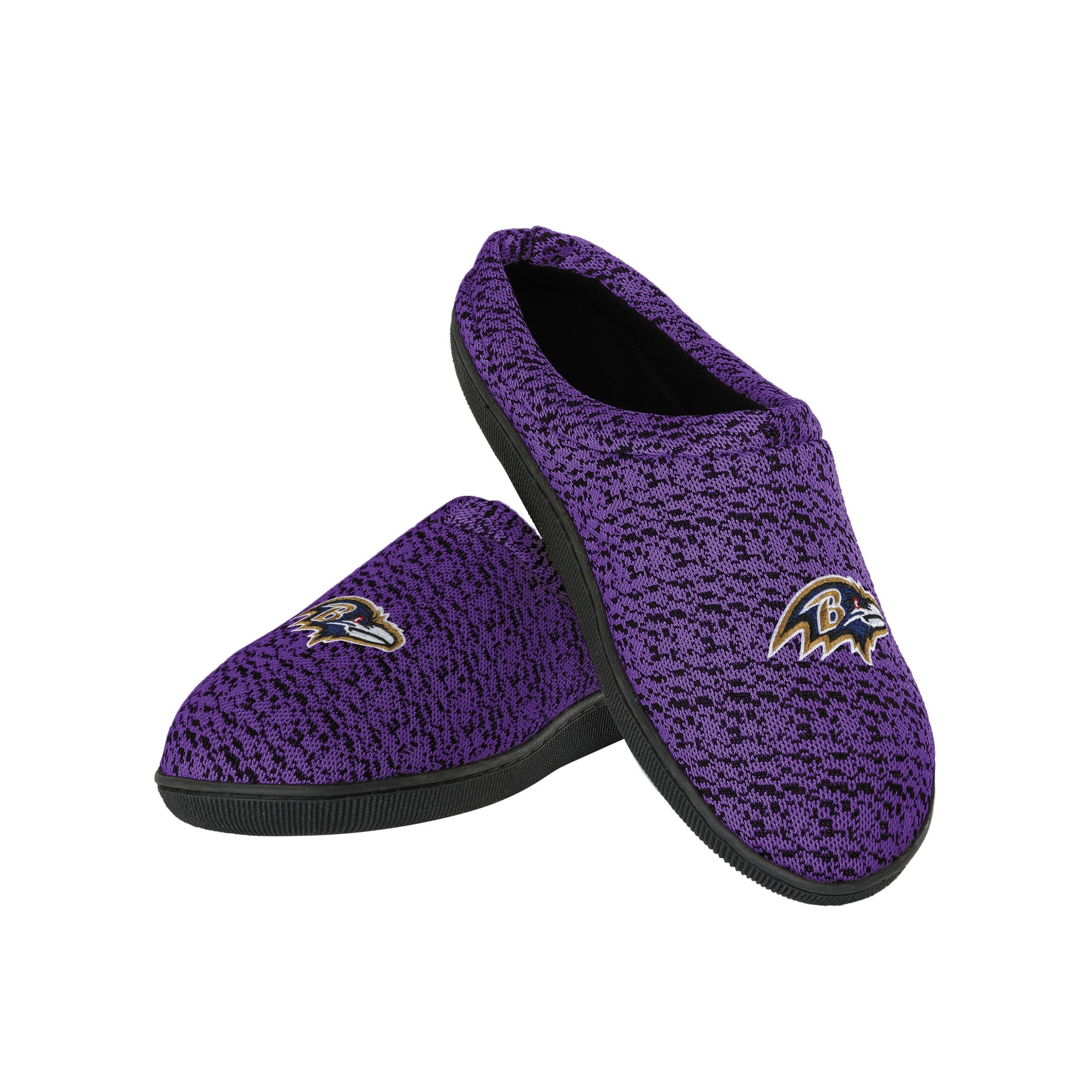 Baltimore Ravens NFL Mens Poly Knit Cup Sole Slippers Hot on Sale