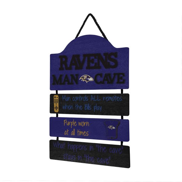 Baltimore Ravens NFL Mancave Sign on Sale - Image 2