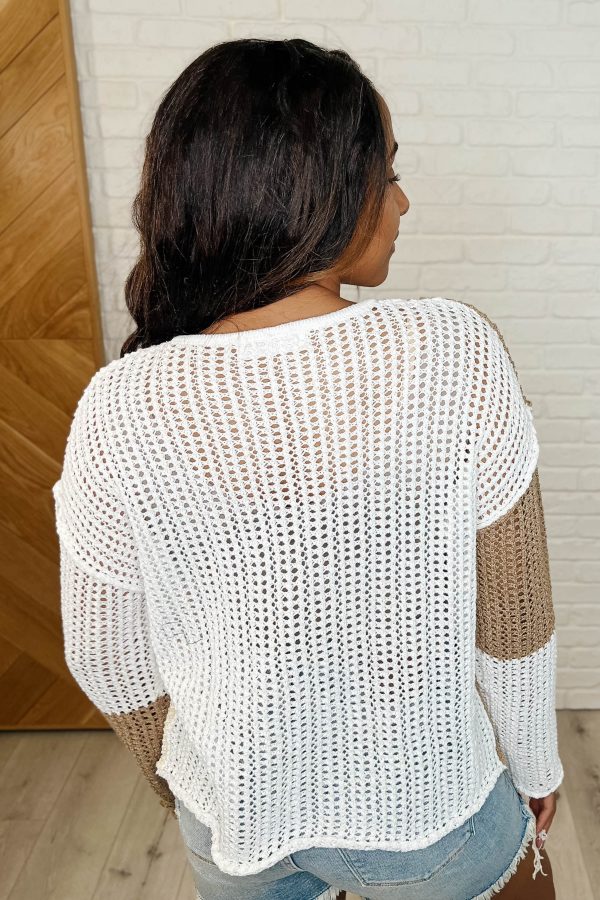Hazel Blues® |  Corner of the Block Loose Knit Sweater Supply - Image 4