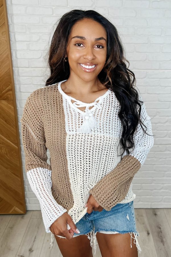 Hazel Blues® |  Corner of the Block Loose Knit Sweater Supply